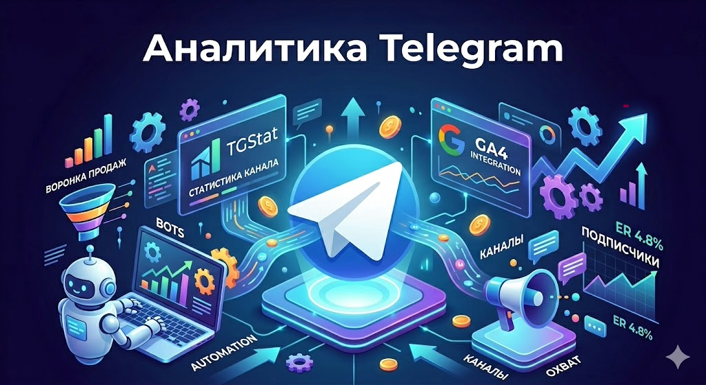Аналитика в Telegram: Руководство по метрикам, инструментам и интеграциям для ботов и каналов